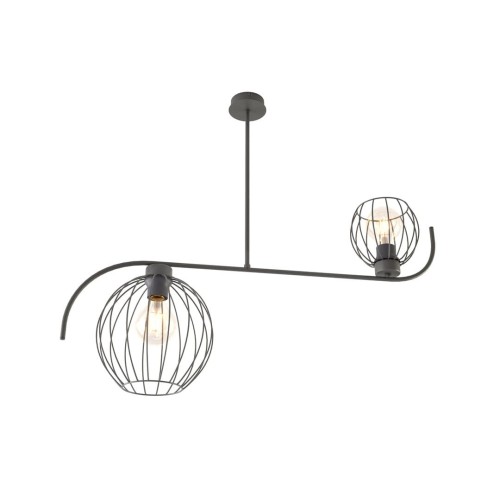 Echo lampa sufitowa 2xE27 czarna 1385/2