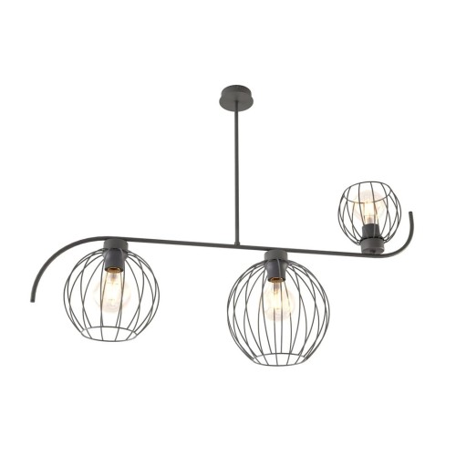 Echo lampa sufitowa 3xE27 czarna 1385/3