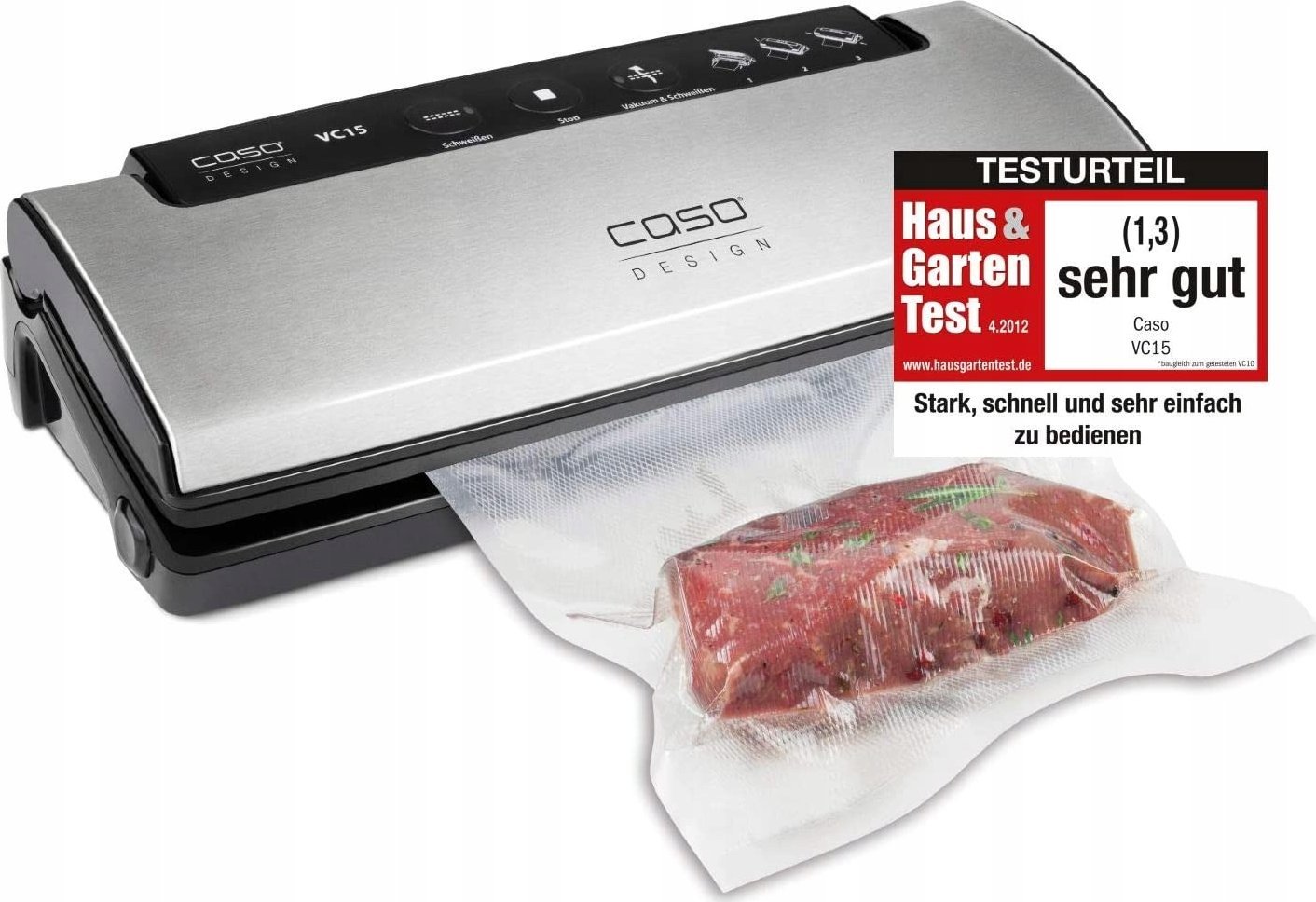 Caso Caso Vacuum Sealer VC 15 silver black 1371