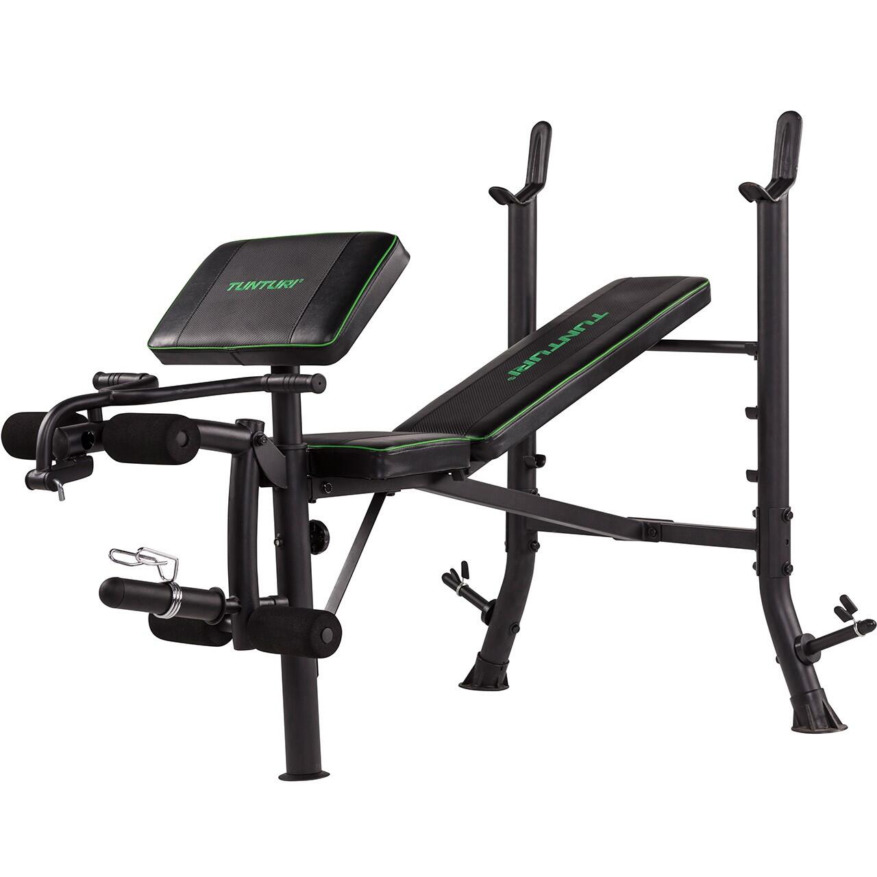 TUNTURI WB40 Compact width Weight Bench ławeczka do podnoszenia ciężarów, czarny, 1 17TSWB4000