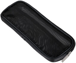 MANY BEAUTY - Siateczkowa kosmetyczka na pędzle - Czarna