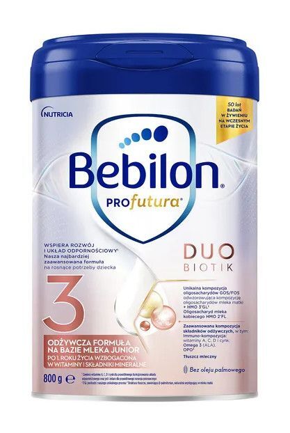Bebilon Profutura DUOBIOTIK 3 Junior Formuła na bazie mleka po 1. roku życia, 800 g