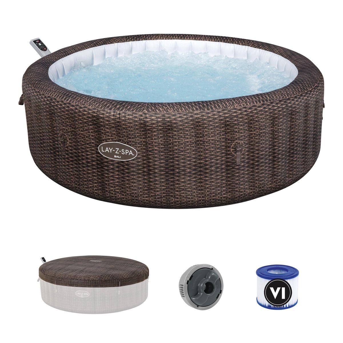 Bestway 6001P Bali SPA 216x71cm Hydromasaż 180 dysz Podgrzewacz 7osób 2025r