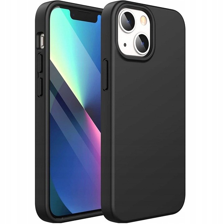 Czarne Etui na iPhone 15 – Silikonowe Case – Ochrona, Antypoślizgowe