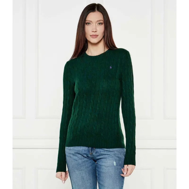 POLO RALPH LAUREN Wełniany sweter JULIANNA Slim Fit z dodatkiem kaszmiru