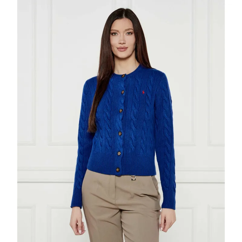 POLO RALPH LAUREN Wełniany kardigan Regular Fit z dodatkiem kaszmiru