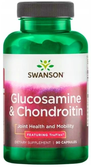 SWANSON Glukozamina z Chondroityną 500/400mg - (90 kap)