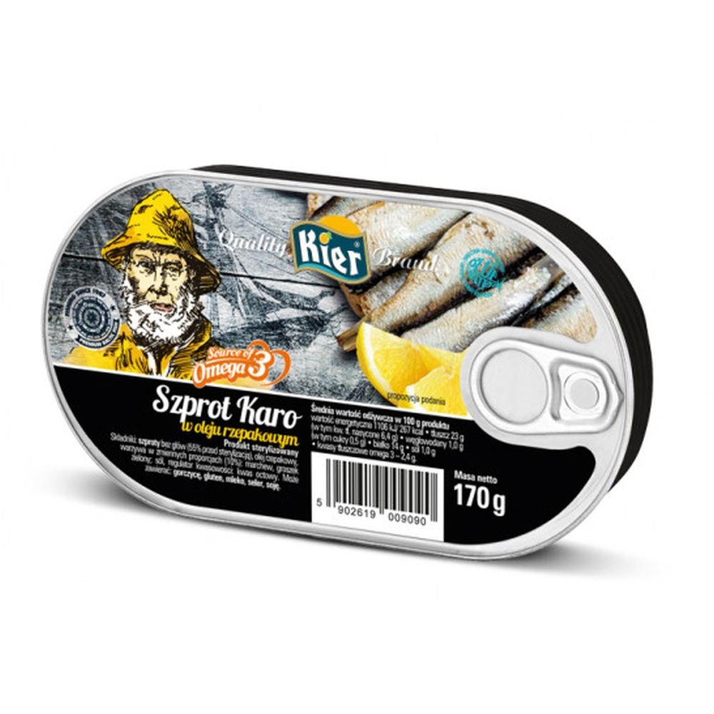 Szprot Karo w Oleju 170 g Kier