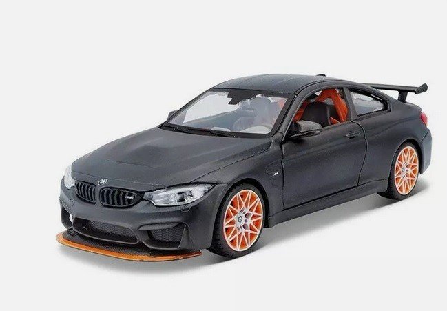 BMW M4 GTS w matowej czerni 1:24 Model MAISTO, PREZENT