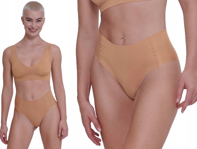 Majtki damskie Sloggi ZERO Feel 2.0 High Waist Bezszwowe JAK DRUGA SKÓRA XS