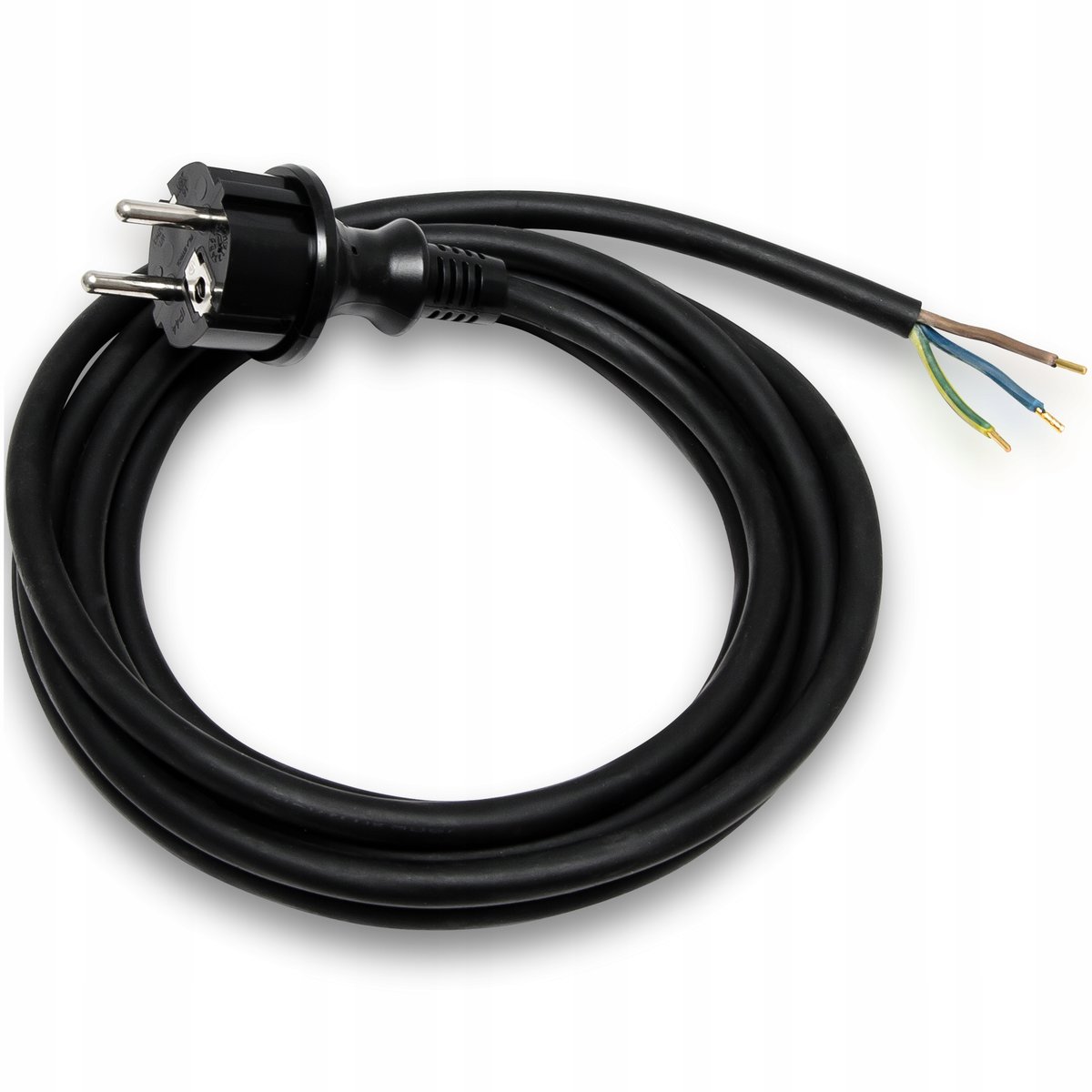 PRZEWÓD KABEL PRZYŁĄCZENIOWY ELEKTRYCZNY Z WTYCZKĄ S-8 1,5m 3x1,5 GUMA