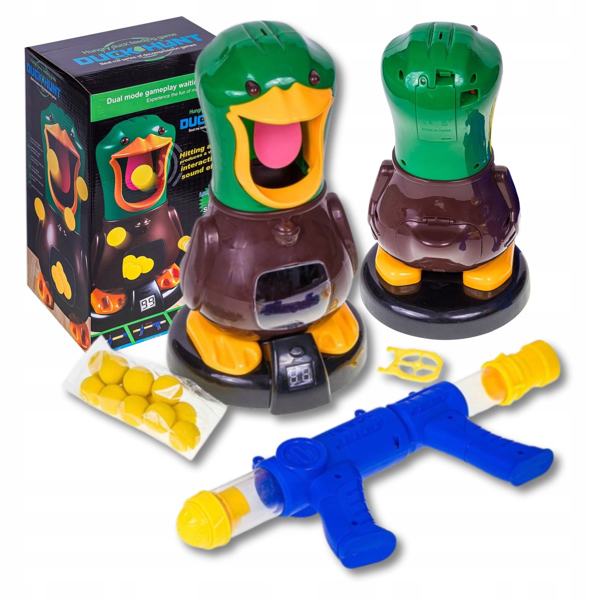 Pistolet na kulki Kaczka strzelanie do celu gra zręcznościowa polowanie