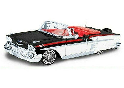 Motormax Get Low Series 1958 Chevrolet Impala Convertible Lowrider, PREZENT