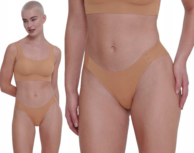 Delikatne FIGI majtki damskie Sloggi ZERO Feel HIGH Leg Bezszwowe XS