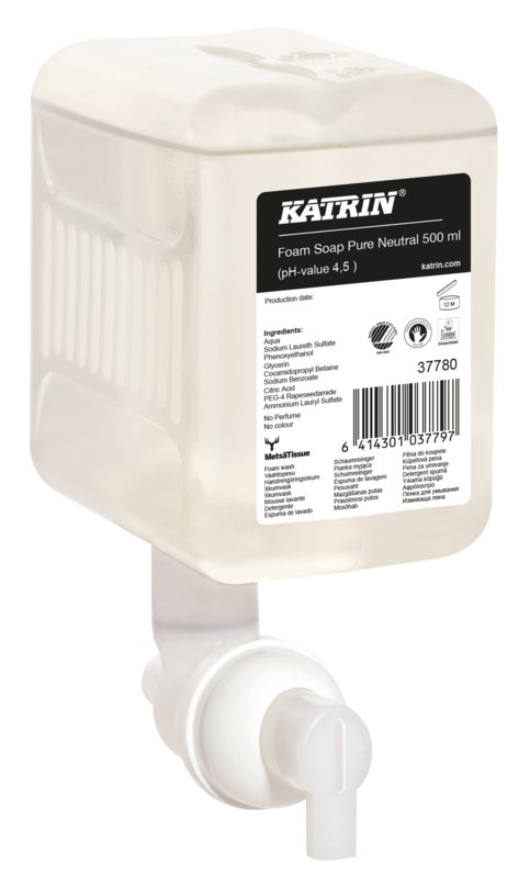 Katrin Pure Neutral, Mydło W Pianie, 12x500ml