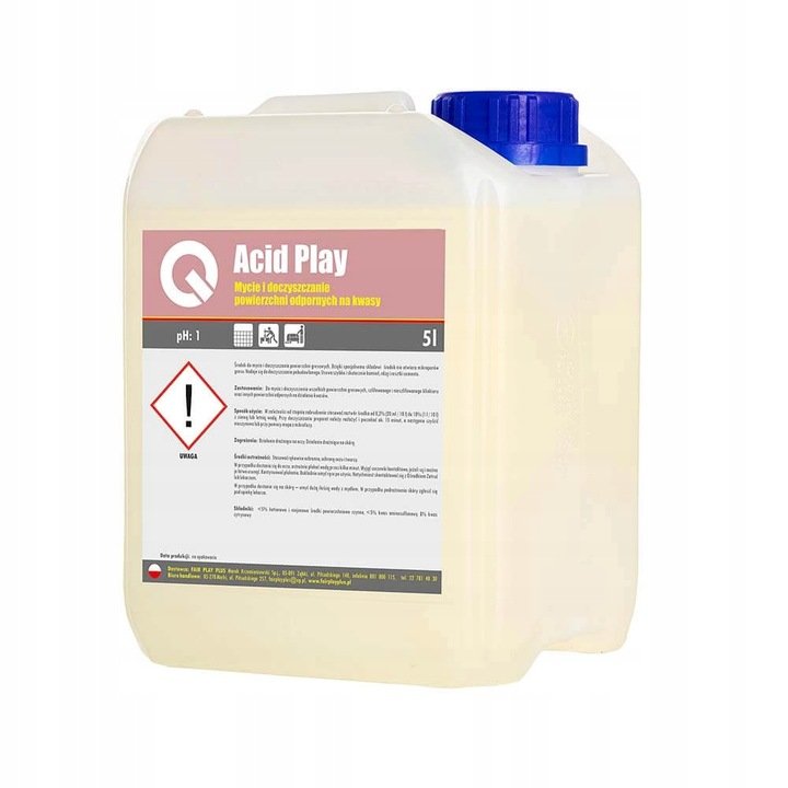 ACID PLAY Płyn do mycia i doczyszczania powierzchni odpornych na kwas 5L