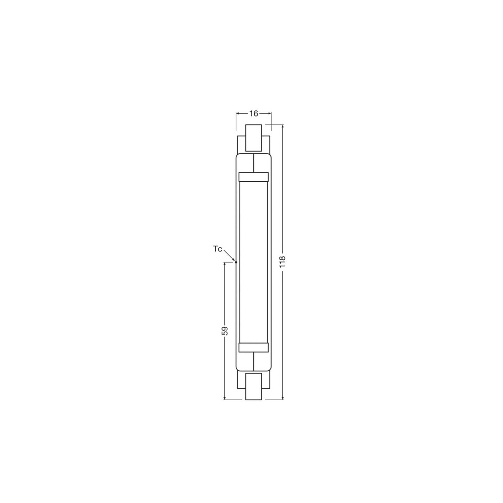 Żarówka LED R7s 117,6 mm 8W 840 Slim Line firmy OSRAM