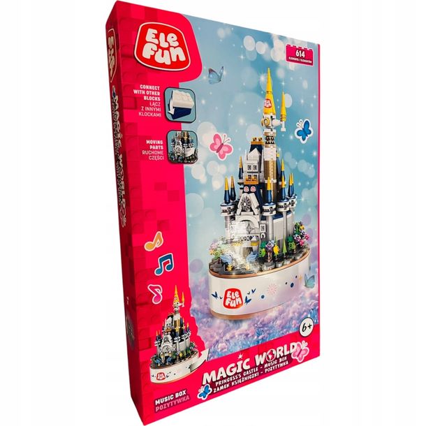 Klocki Elefun Magic World Princess's Castle Music Box Zamek Księżniczki Poz
