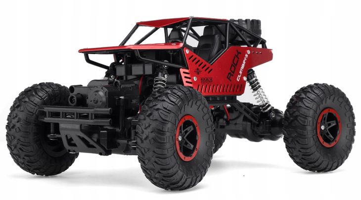 Duży Samochód Zdalnie Sterowany Auto Rc Metal Terenowy Napęd 4x4 1:16 Pilot