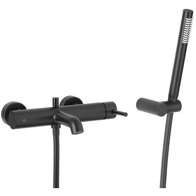 Bateria wannowa natynkowa KFA ARMATURA Moza 5034-520-81 Czarny