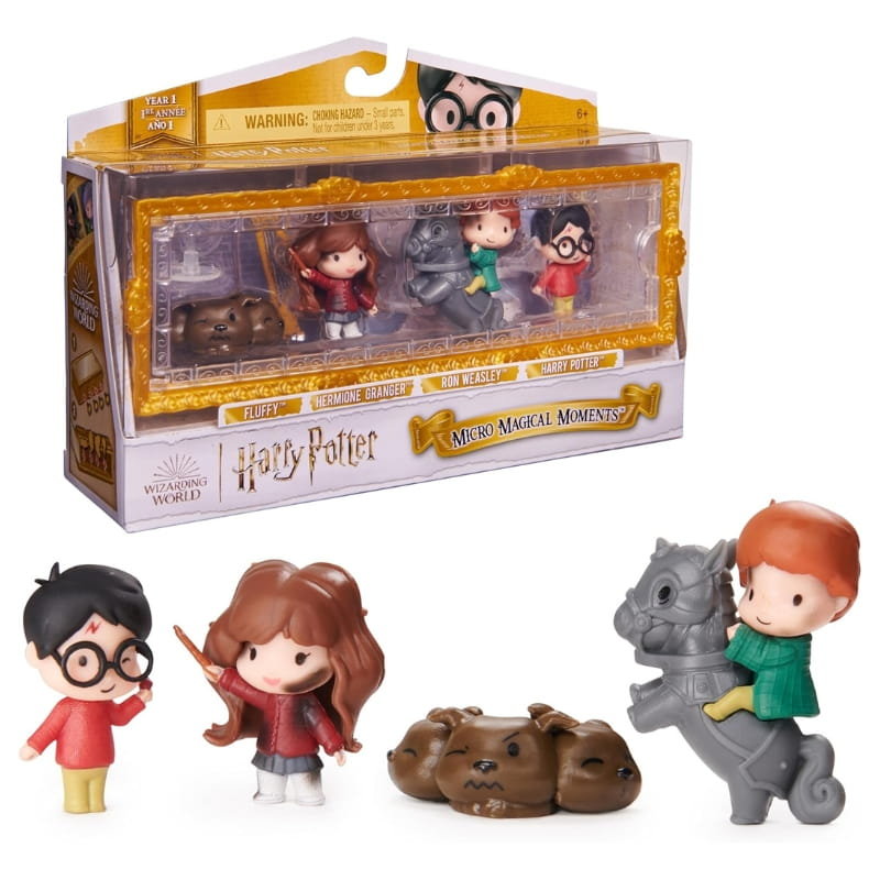 Wizarding World Harry Potter Minifigurki Kamień Filozoficzny Harry Hermiona Ron Puszek Zestaw