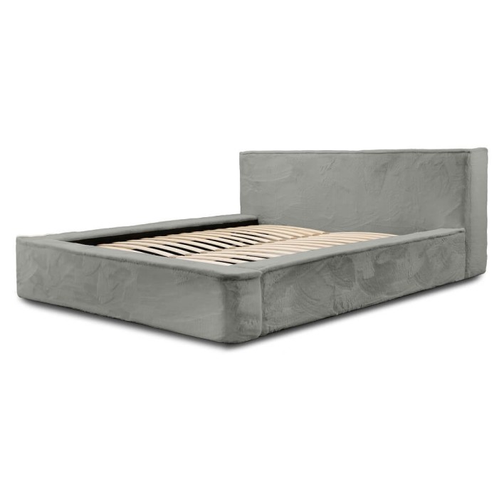 Łóżko tapicerowane z pojemnikiem AJSZA 160x200 Lapit 77 Oliwkowy