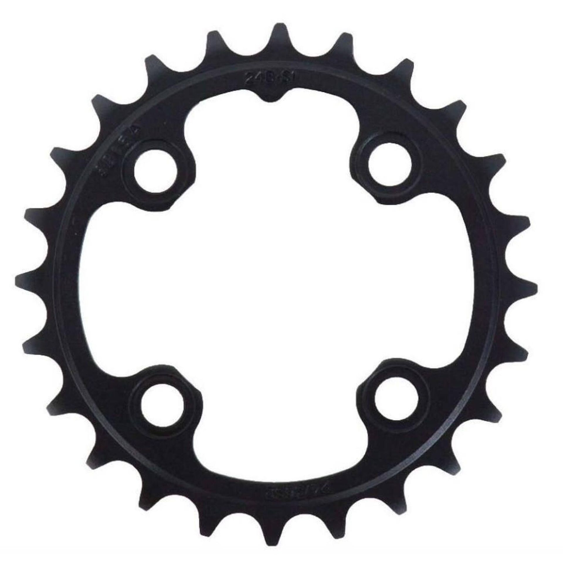 Sram MTB 24T, liście LK łańcucha: 64 mm, 2 X 11, NO-pin, aluminium (GX),,,,, 11.6218.023.000,,,,, czarna, 104 MM 11.6218.023.000