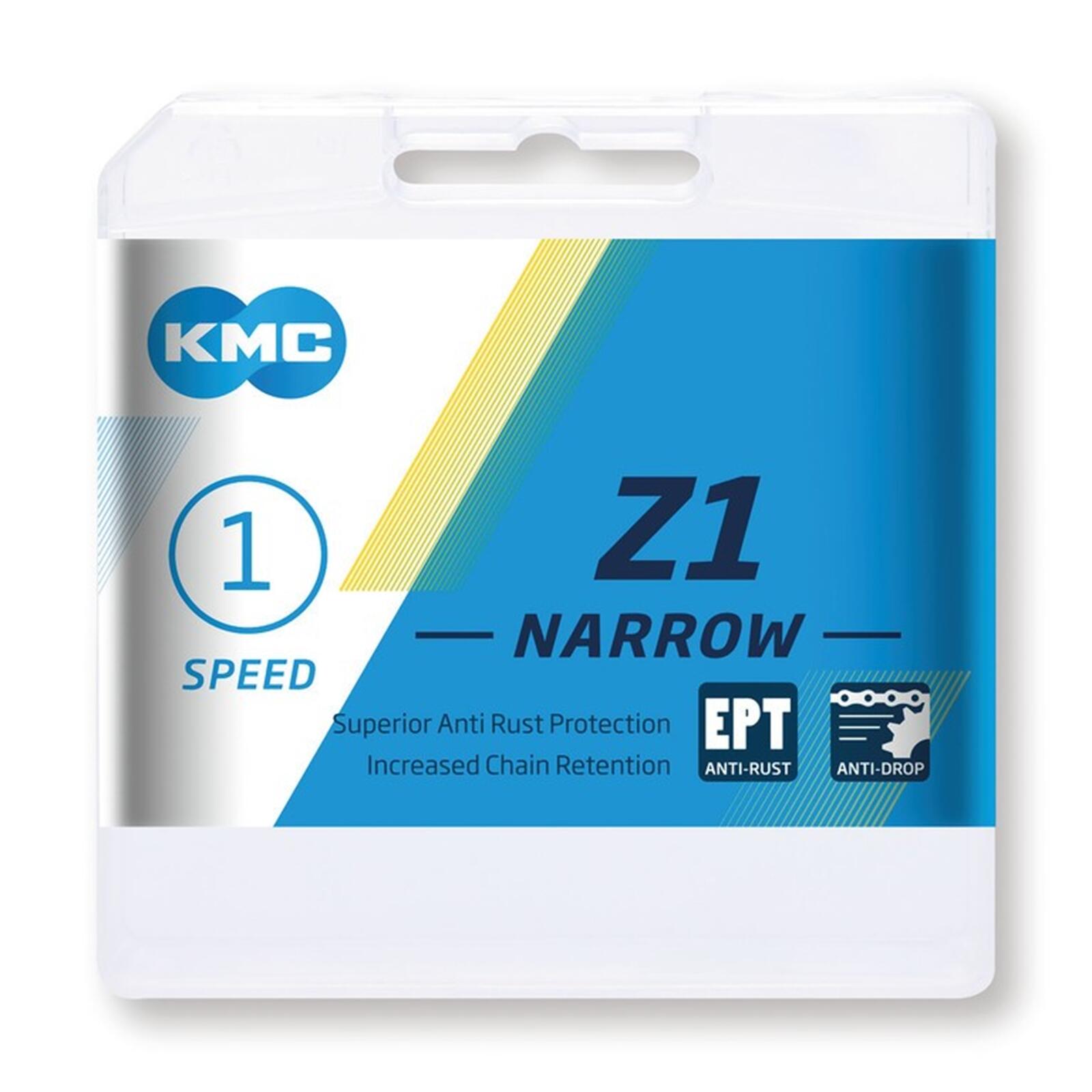 KMC Łańcuch  Z1 Narrow EPT do piasty. 1/2 x 3/32', 112 ogniw, 7,3 mm. szary (1 sztuka) (BZ1NEPT12)