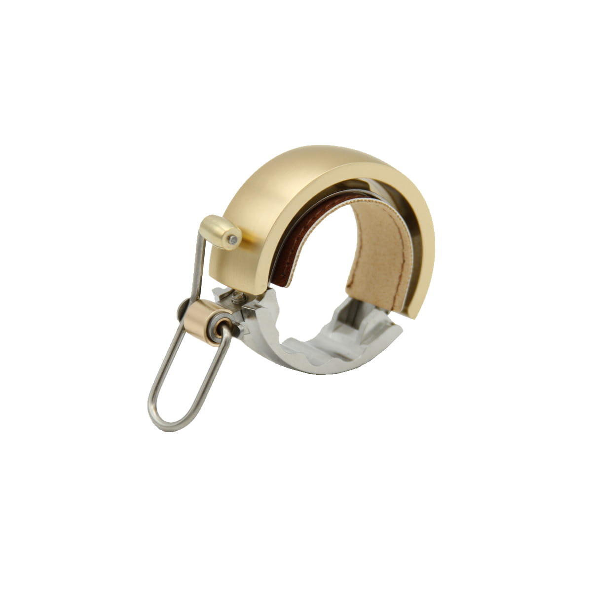 Knog Oi Luxe dzwonek rowerowy Brass 2019 dzwonek rowerowy, l (12131_Brushed Brass_L)
