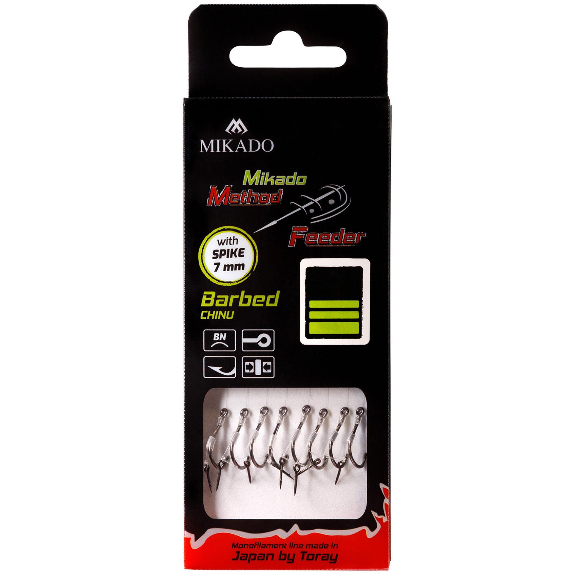 MIKADO Haczyki Method Feeder Żyłka Z Igłą NR.12