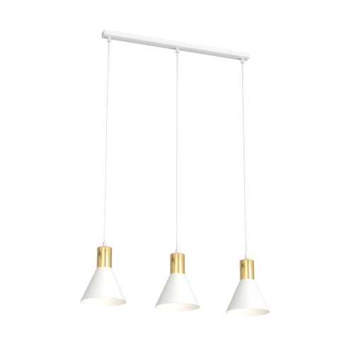 Rosa lampa wisząca 3xE27 biała/złota 1389/3