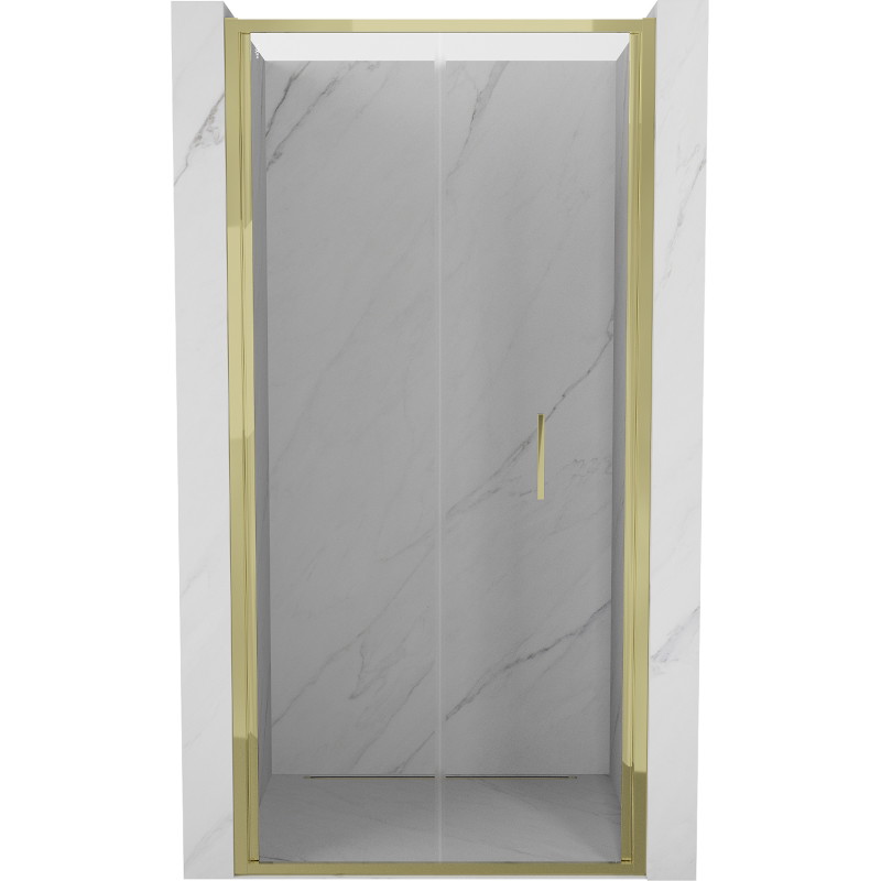 Mexen Exo drzwi prysznicowe składane 85 cm, transparent, złote - 816-085-000-50-00