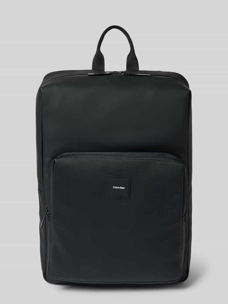 Plecak z naszywką z logo model ‘CK ESSENTIAL’