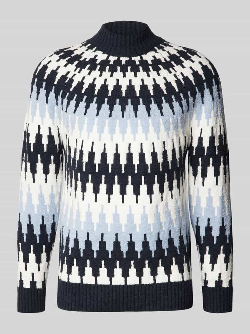 Sweter z dzianiny ze stójką model ‘PIREO’