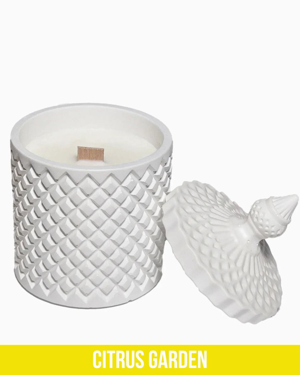 Świeca Sojowa - Kratki intymności - 300 ml - Zapach Citrus Garden