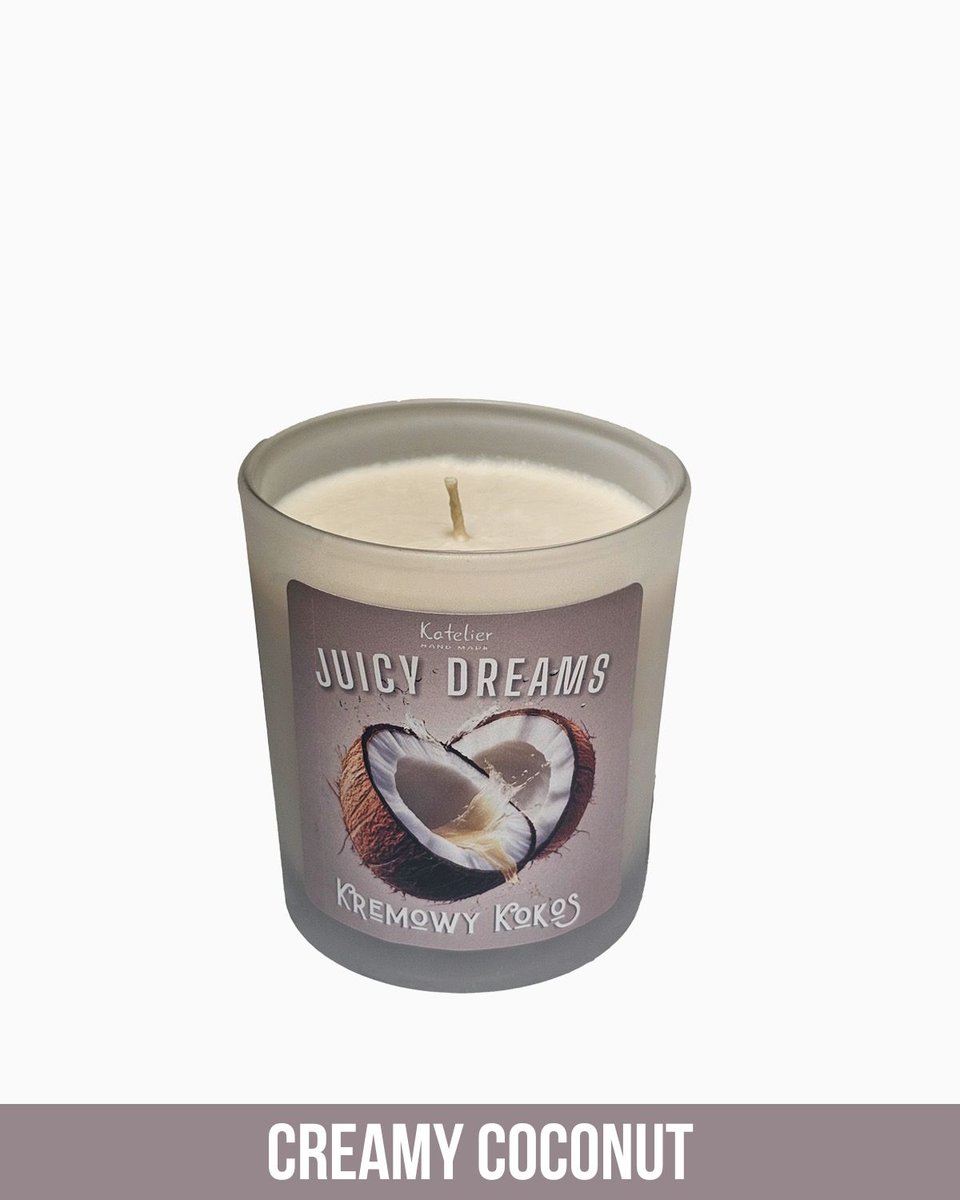 Świeca Sojowa - Juicy Dreams - 140 ml - Zapach Kremowy Kokos