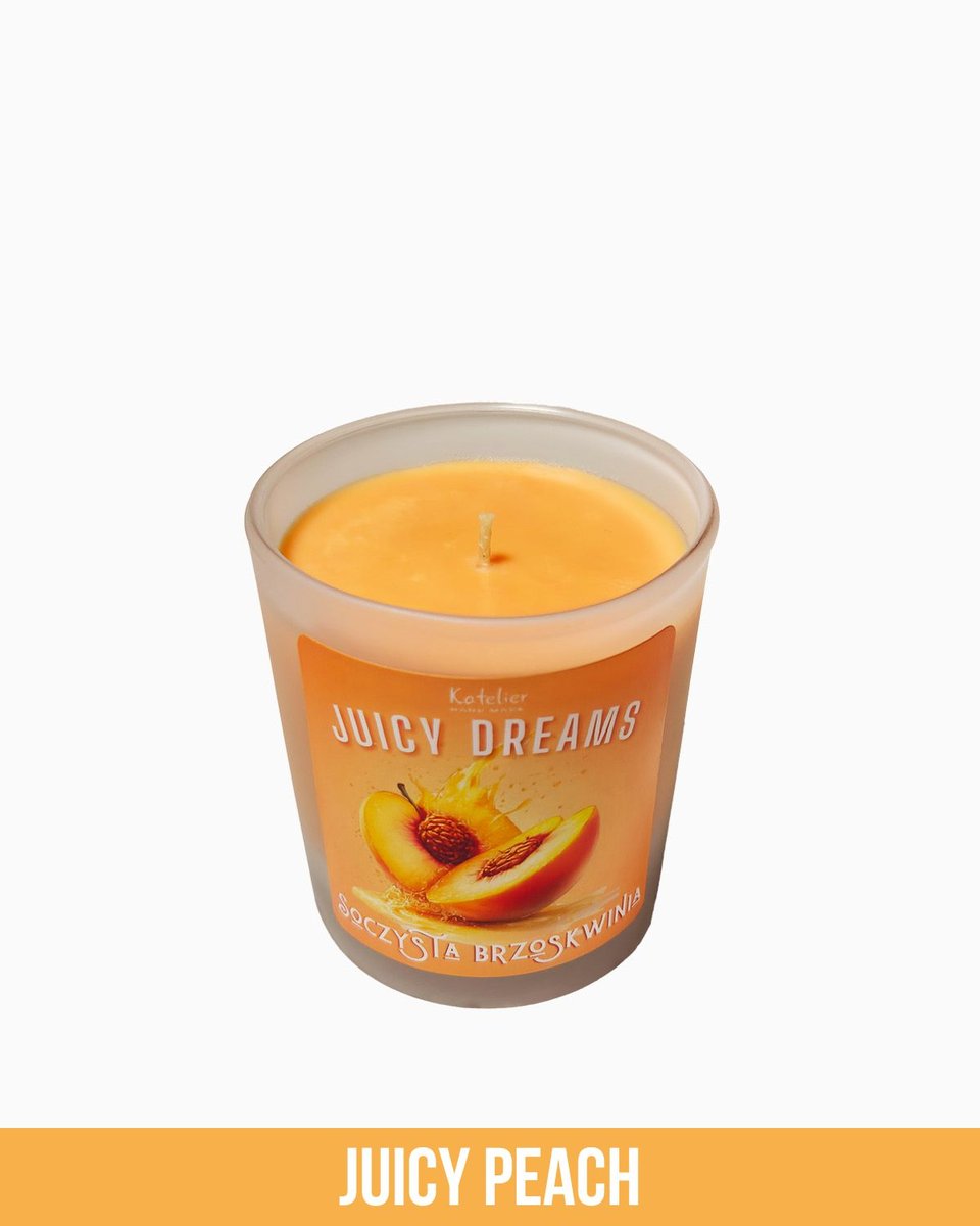 Świeca Sojowa - Juicy Dreams - 140 ml - Zapach Soczystej Brzoskwini