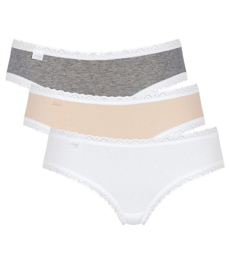 Sloggi, 3 x Majtki damskie sloggi 24/7 Weekend H Hipster C3P, rozmiar 36