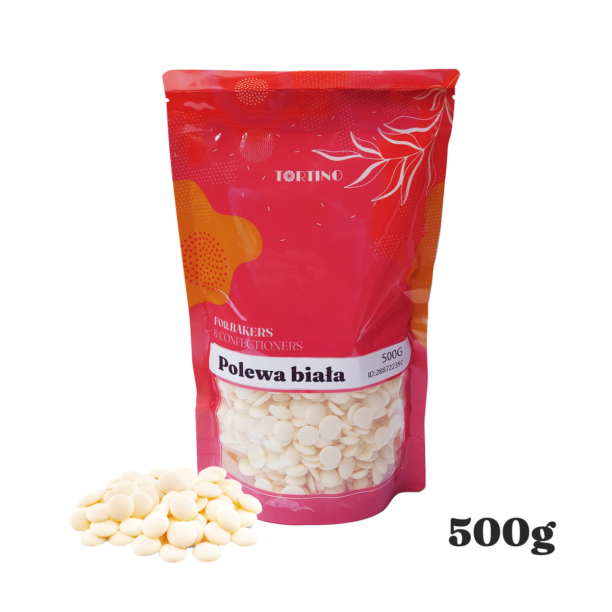 Polewa czekoladowa biała 500g Tortino