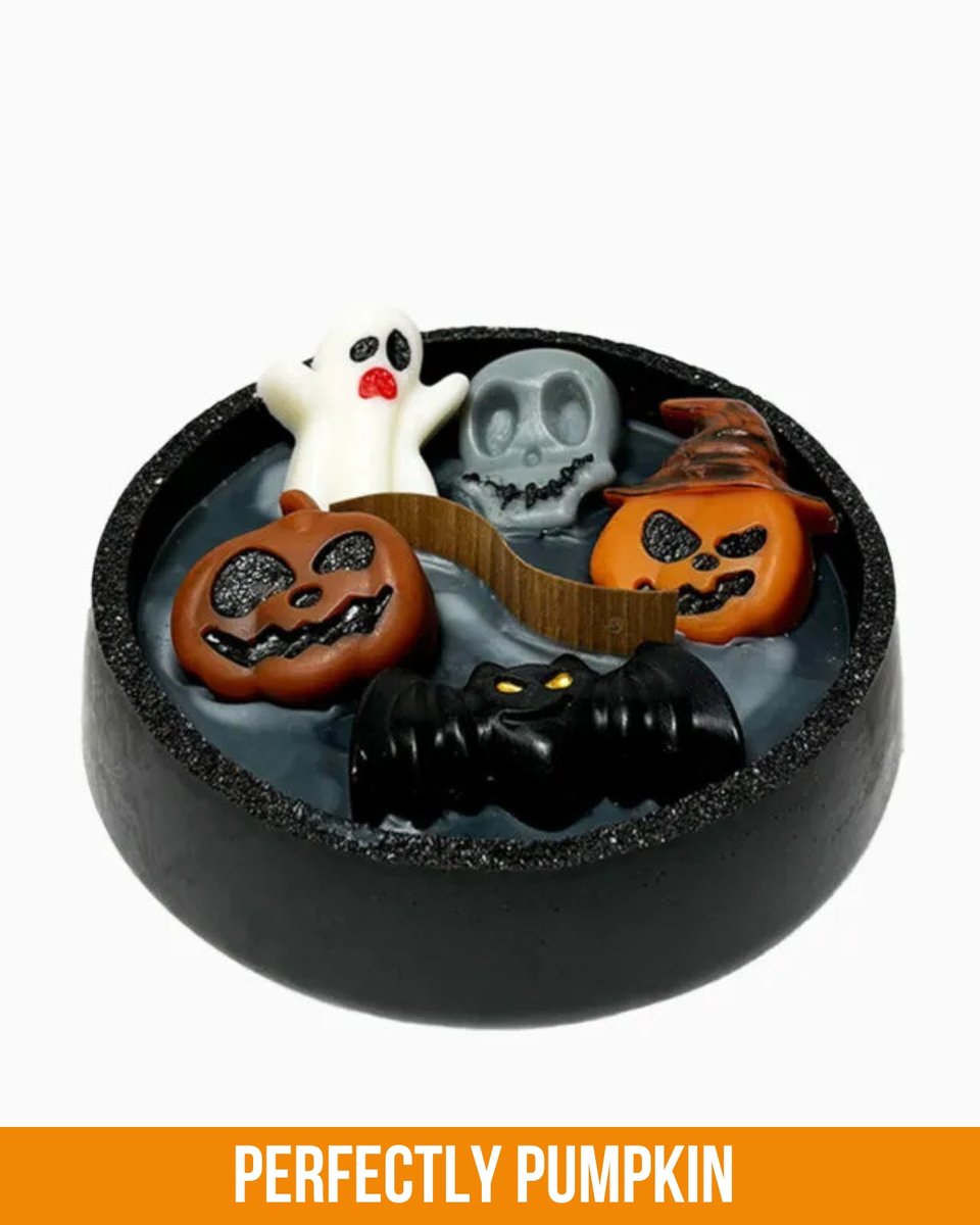 Świeca sojowa na Halloween - Kocioł mrocznych dusz - 470 ml - Zapach Perfectly Pumpkin