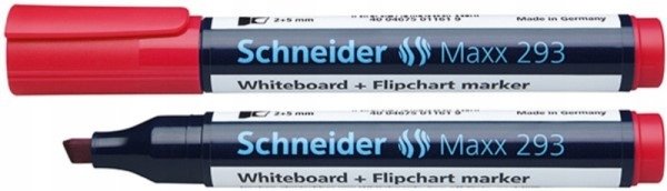 MARKER DO TABLIC SUCHOŚCIERALNYCH SCHNEIDER MAXX, CZERWONY, 10 SZTUK