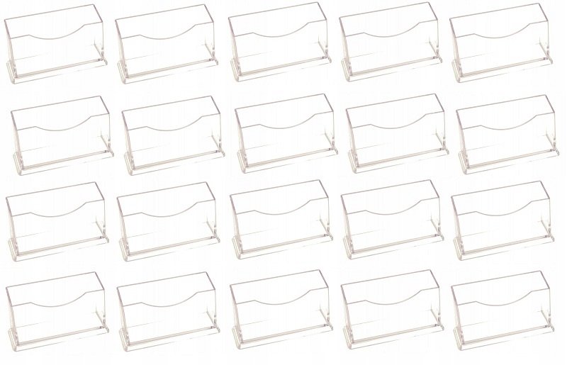 WIZYTOWNIK STOJAK NA WIZYTÓWKI NA BIURKO POJEMNIK, 20 SZTUK