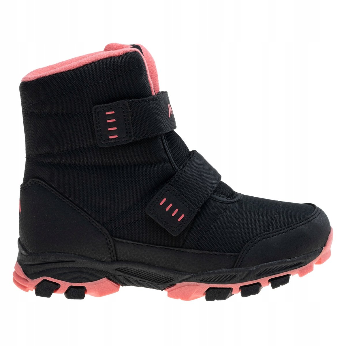 Dziecięce śniegowce buty zimowe Martes Munivak Kids czarno-koralowe rozmiar 28