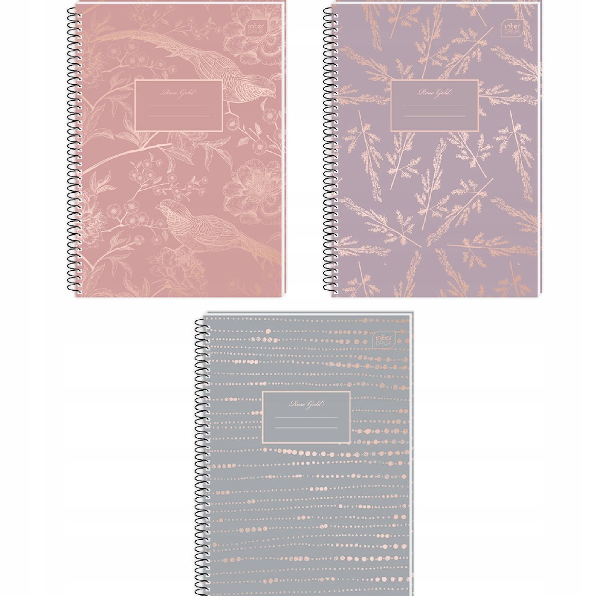 INTER KOŁOZESZYT NOTES KRATKA A5 100 NOTES SATIN