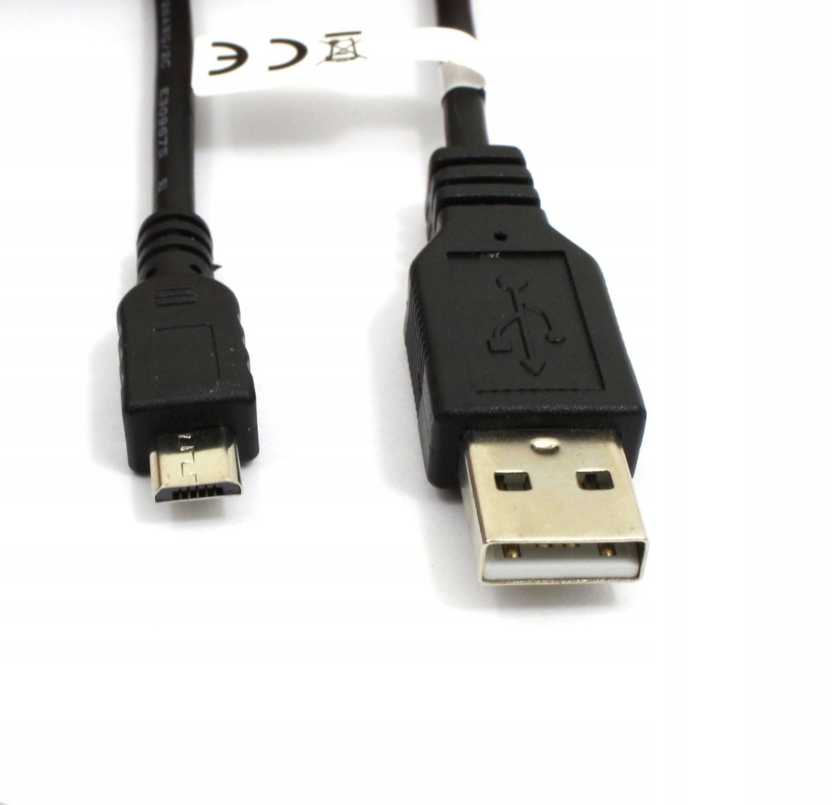 Kabel Długi USB Micro USB 5m CZARNY Przewód do ładowania Telefonu Mikro USB