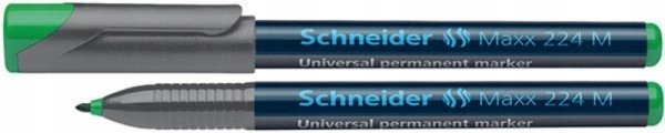 FOLIOPIS PERMANENTNY SCHNEIDER MAXX 224, M, 1,0MM, ZIELONY, ZESTAW 10 SZTUK