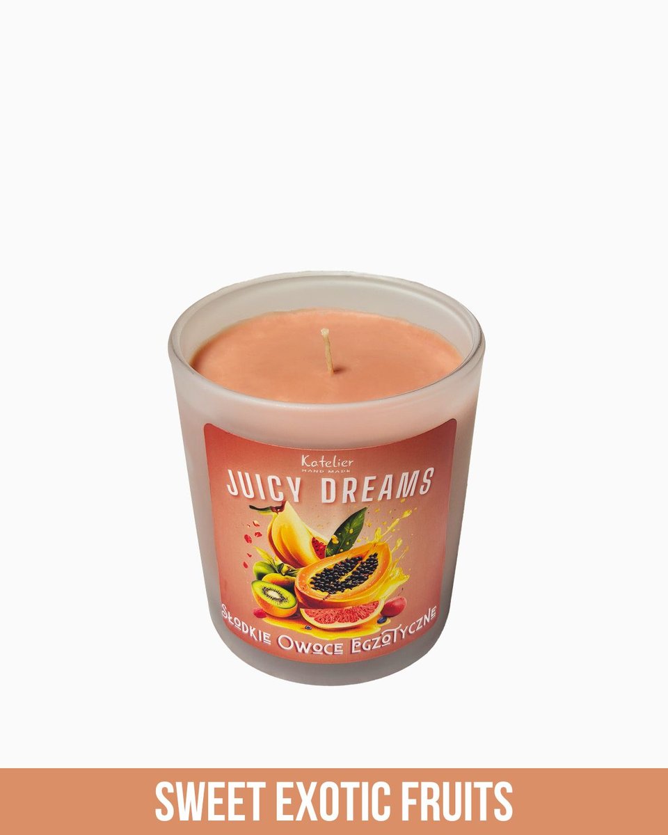 Świeca Sojowa - Juicy Dreams - 140 ml - Zapach Słodkie Owoce Egzotyczne