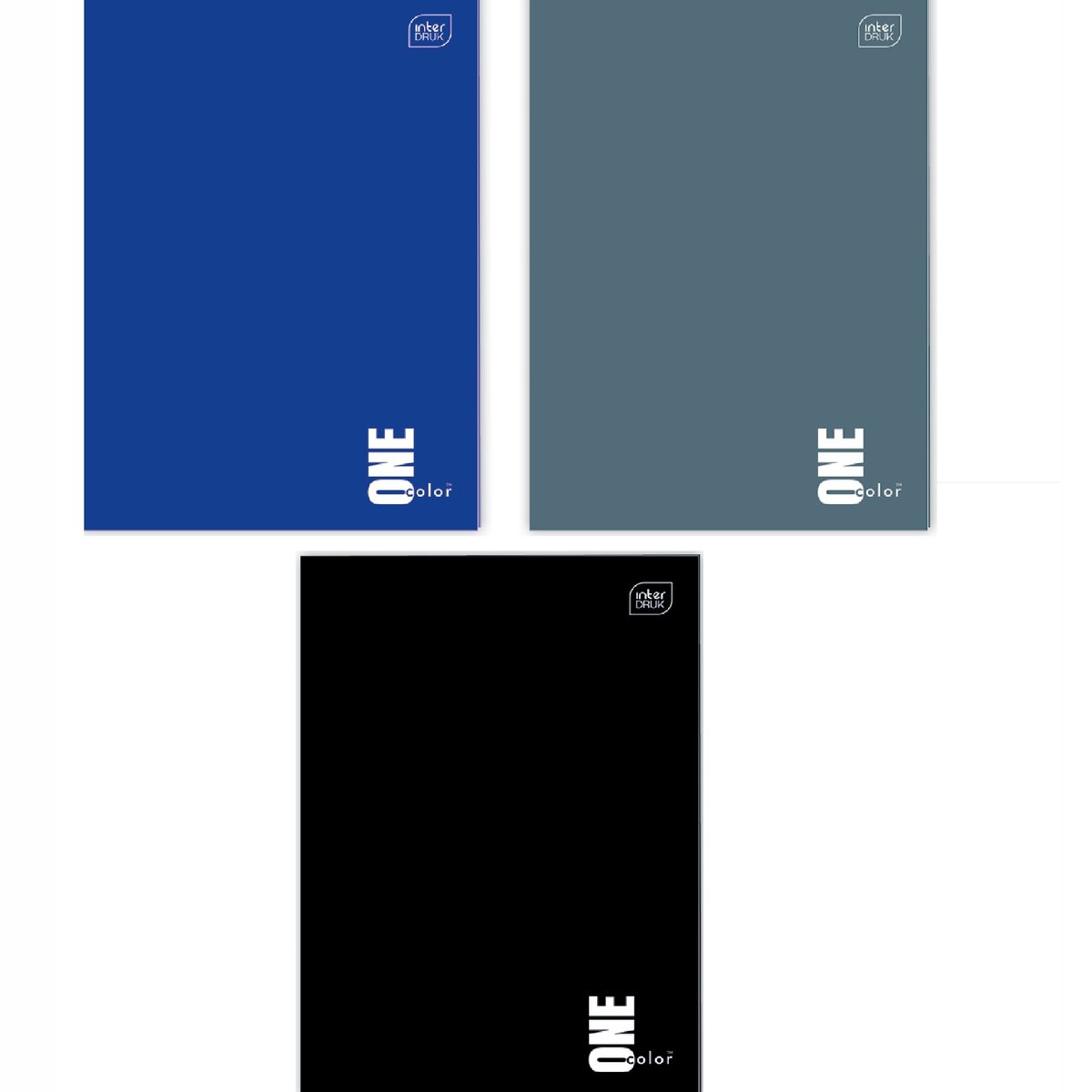 INTER ZESZYTY A4 96 KRATKA ONE COLOR ZESTAW X 3SZT