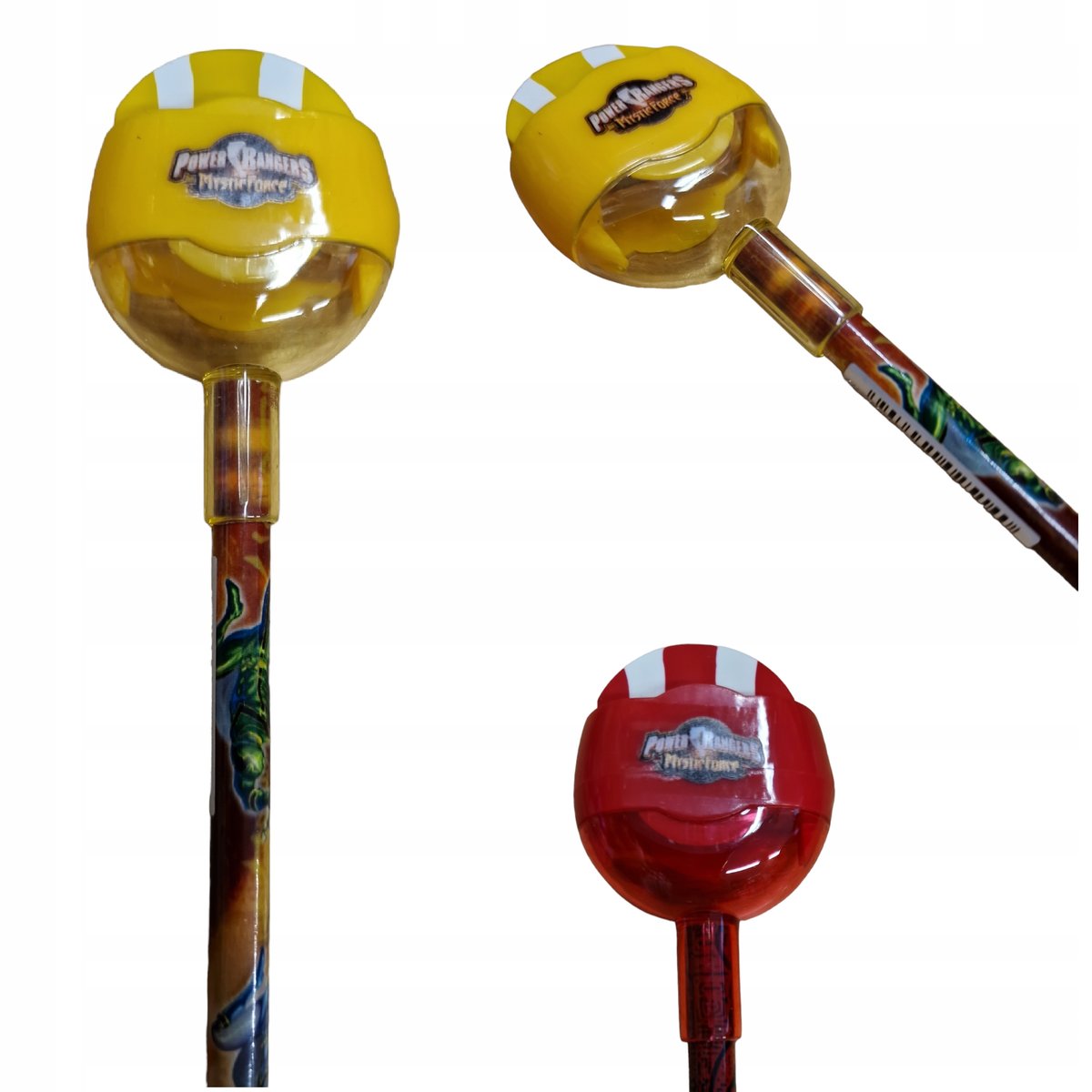 POWER RANGERS OŁÓWEK Z TEMPERÓWKĄ,GUMKA DO MAZANIA