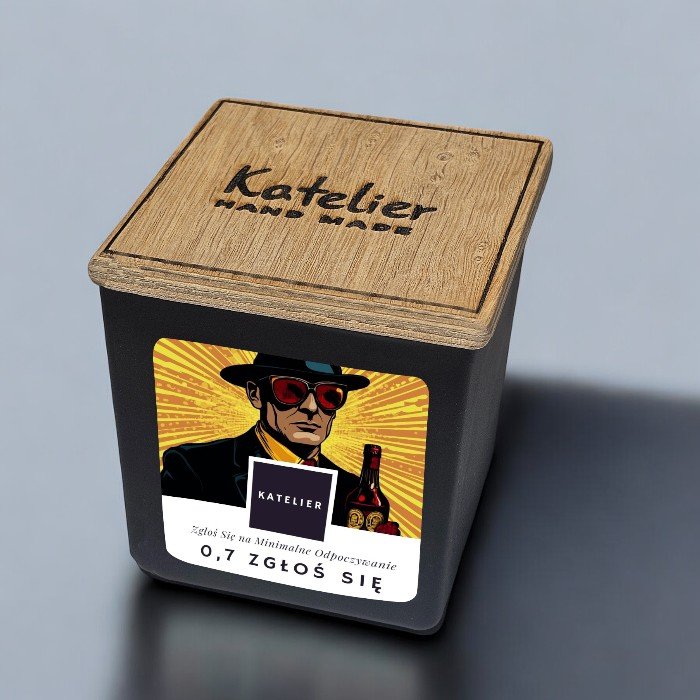 Świeca sojowa - 0,7 zgłoś się - 250 ml - Zgłoś się na minimalne odpoczywanie - Zapach Limidi Men (Inspirowany Dior Savage) - Płomień bez cenzury